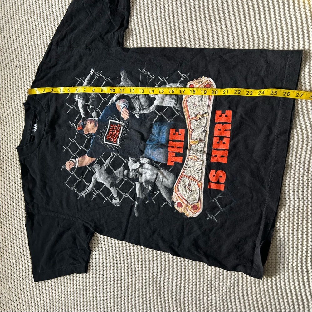Y2K John Cena the Champ is Here Tshirt WWE Wrestling Print Black Medium 2007 - Picture 5 of 9